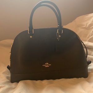 Coach Crossgrain Sierra satchel black